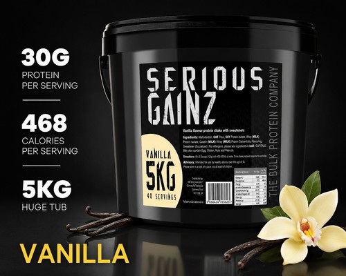 Serious gainz 5kg vanilla mass - serious,