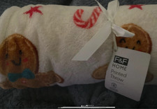 Gingerbread man throw 120 x 150 cms