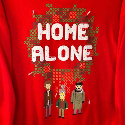 Home alone christmas sweater - alone,