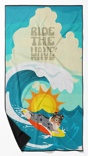 Surfer dog blue merle - surfer,