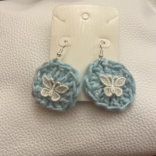 Crochet earrings hand made - crochet,