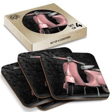 4 x Boxed Square Coasters -