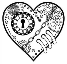 Steampunk heart small - heart,