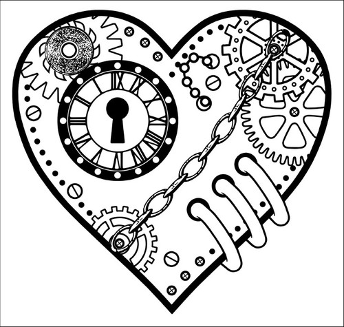 Steampunk heart small - steampunk,