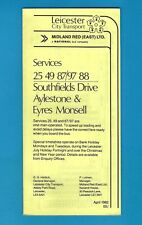 Leicester Bus Timetable - 25