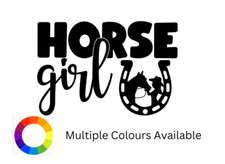 Horse Girl Vinyl Sticker Decal