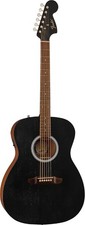 Fender Monterey Standard Acoustic Guitar, Walnut Fingerboard, Black Top