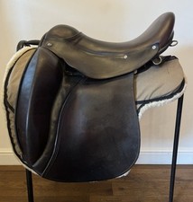 17” Free N Easy Flex Panel Endurance Saddle Brown English Leather