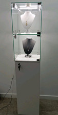 2 piece Luxury Modern Jeweller Display  Retail Display Counters Glass Showcase