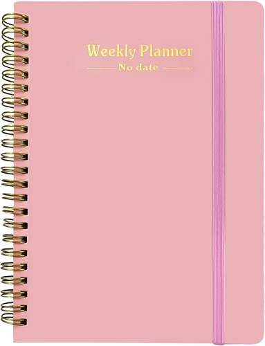 Weekly planner notebook - a5,