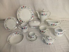 BHS - Priory blue floral vintage ironstone tableware, excellent condition 1A2A #