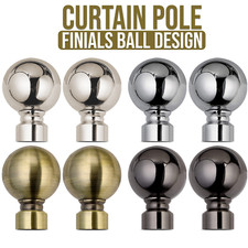 Curtain Pole Finials Pair