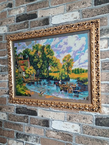 Vintage needlepoint tapestry - needlepoint,