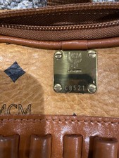 Vintage Antique MCM Monogram Visetos Golf Club Bag Caddy Case 863455 authentic 