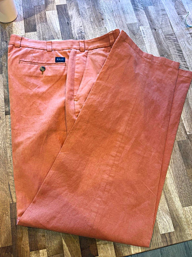 Chino terracotta cotton - , linen
