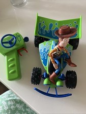 Disney Pixar Toy Story Rc Buggy With Ride On Woody Tested And Working 