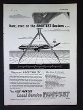 Original 1958 Advert Vickers