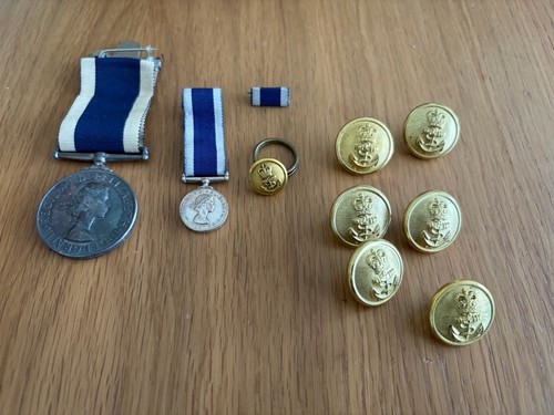 Royal navy long service medal - navy,