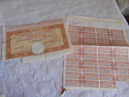 Vintage share certificate