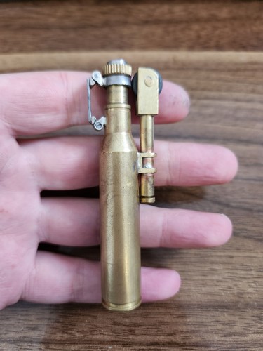 Trench art bullet lighter - , .338