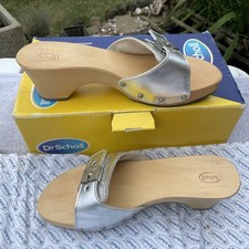Silver Scholl Exercise Sandals - Size 7 / 41 - Scholl Charm