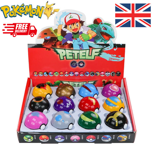 12pcs ball pokeball set kids - pokeball,