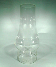 Anchor Brand 19.3cm Finger Oil Lamp Glass Comet Tram Chimney, Base 3" / 7.5cm