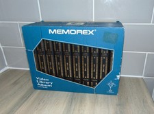 Memorex Video Library Album (10 Pack) VHS Cassette Cases Storage Black Boxed NEW