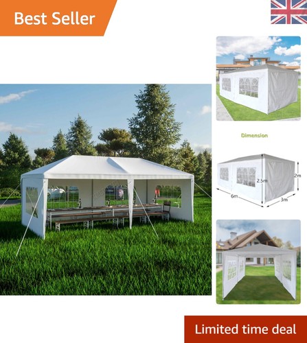 Garden steel 3x6m gazebo - 3x6m,