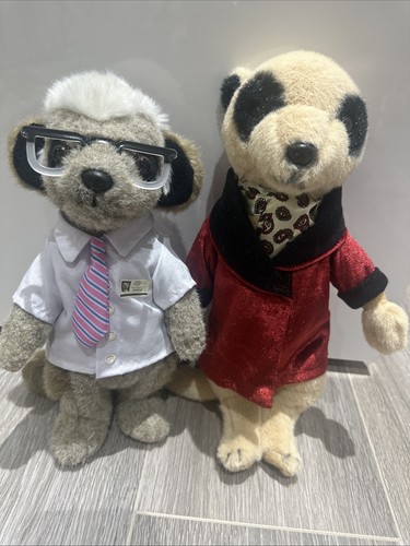 Meerkat plush teddies - teddies, x2