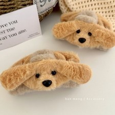 Furry Hair Clips Cute  Puppy Hair Ornament New Claw Clamp  Autumn Winter