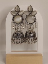 Oxidized Silver Plated Jhumka