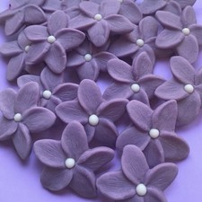 Purple Flowers Cake toppers