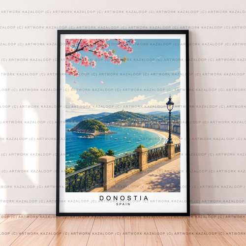 Donostia spain unframed - donostia,