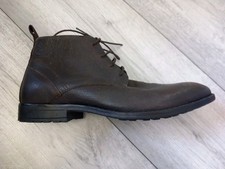 RIVER ISLAND brand Men's Brown Leather classy Lace Up Boot Size 9