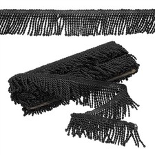 Black Fringe Trim, 5 Yards x