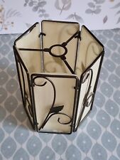 Wire Metal Framed Lamp Light Shade Leaf Floral Design
