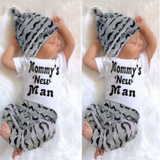 3pcs newborn baby boys beard - newborn,