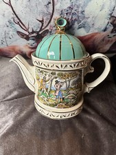Vintage Sadler teapot Sporting Scenes of 18th C Shooting Collectible Chips
