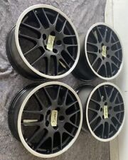 GENUINE PORSCHE BBS PANAMERA  20" TURBO RS SPYDER EXCLUSIVE BLACK ALLOY WHEELS
