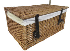 Wicker Hamper Empty Picnic Basket Storage 56cmx36x26cm