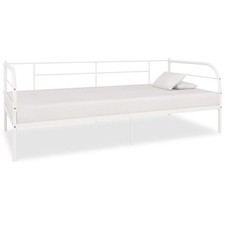 Svvalka Single  Daybed Frame White Metal 90x200 cm