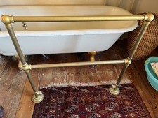 Solid brass Victorian Edwardian Heated Towel Rail Radiator 