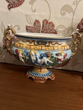 Vintage Italian Pottery  Pedestal Vase