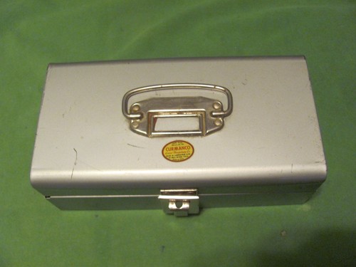 Vintage curmanco metal box - vintage,
