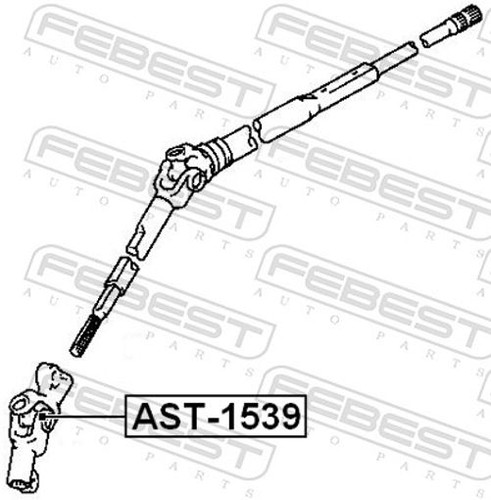 Fits febest ast 1539 cross - febest, ast-1539