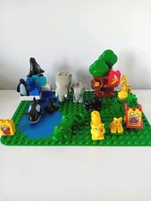Lego Duplo Vintage Zoo Animals With Baseplate  Orcas Elephants Tigers And More