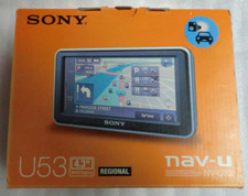 SONY Sat Nav U53  nav-u, 4.3" = 108mm wide (4.8" diagonal) hardly used, spotless