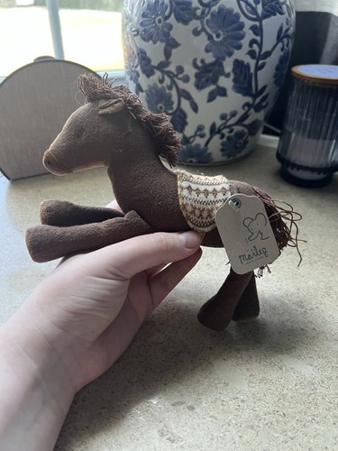 Maileg medium pony brown plush - maileg,