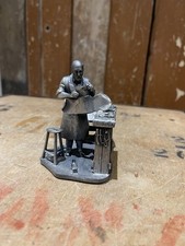 Vintage Pewter Figurine Of A Cobbler Evergreen Collection By Roger Gibbons